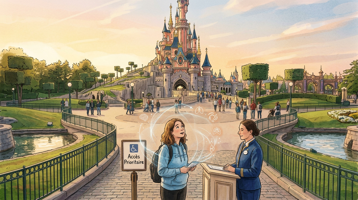 Disneyland Paris avec un handicap invisible : guide et conseils